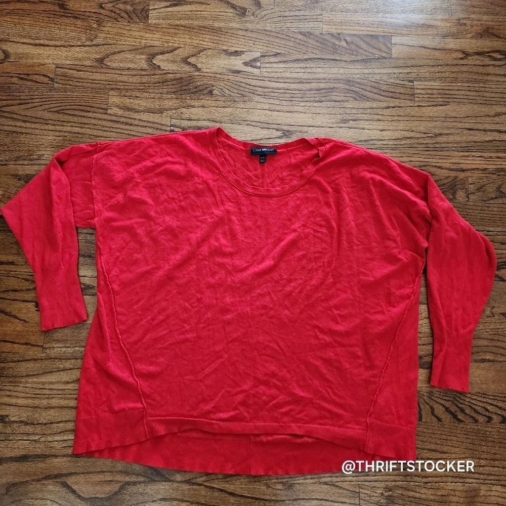 Lane Bryant red sweater size 22 /24